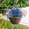 22 Bundles Artificial Flowers Outdoor, Faux Flowers UV Resistant with Plastic Plants, Faux Silk Flowers for Outdoors Outside Front Porch Hanging Planter Window Box Garden Decoration(Blue)